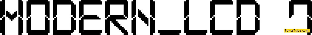 Modern LCD-7 Font