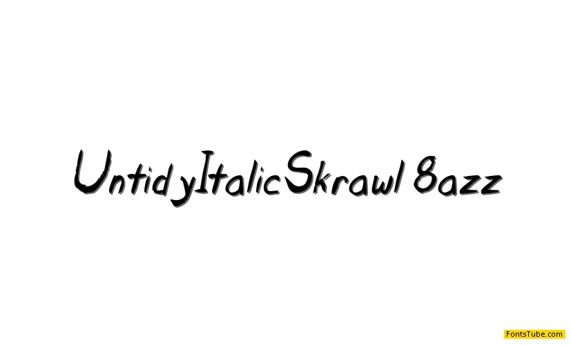 Untidy Italic Skrawl