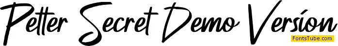 Petter Secret Demo Version Font