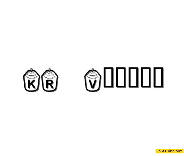 KR Votive Font
