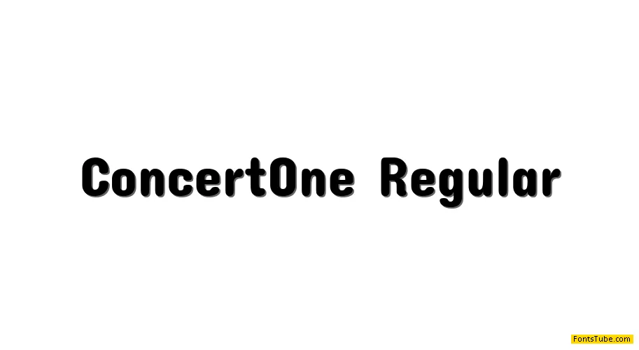 Concert One Font