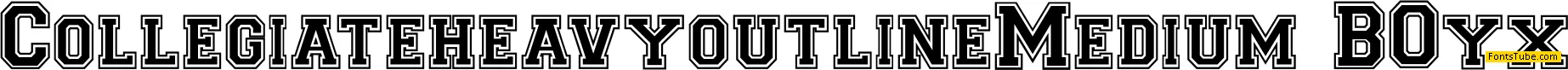 Collegiate Heavy Outline