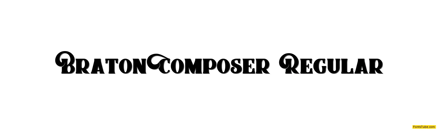 Braton Composer Font