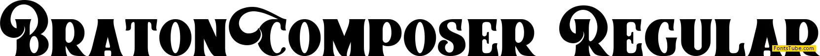 Braton Composer Font