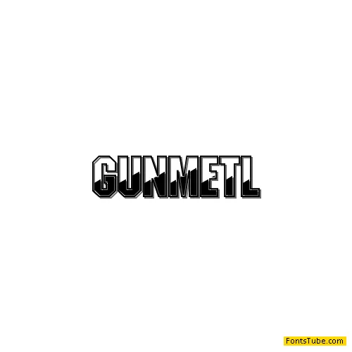 Gunmetal Font