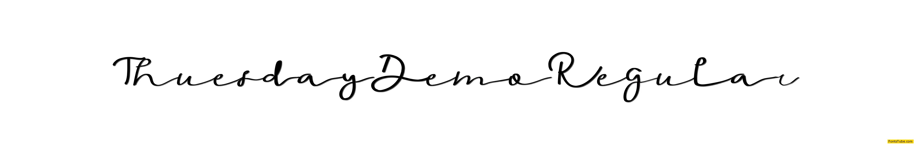 Thuesday Demo Font