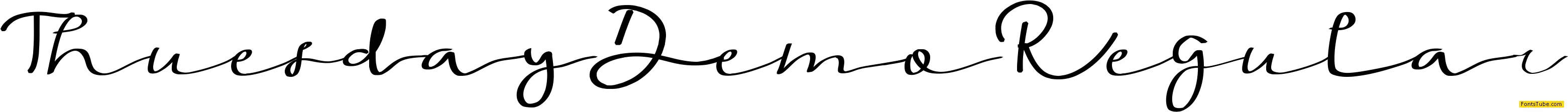 Thuesday Demo Font