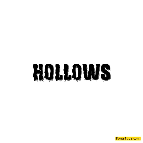 Hollows Free Font