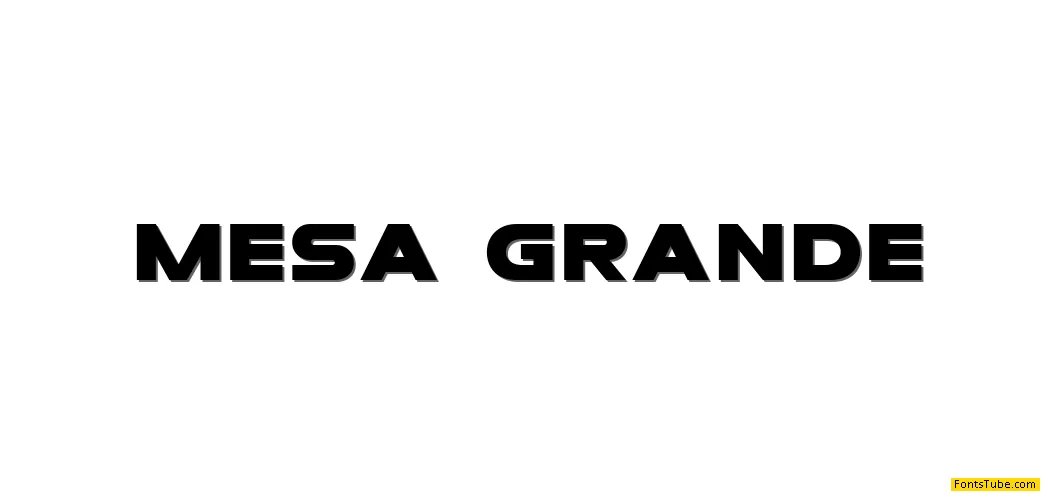 Mesa Grande Font