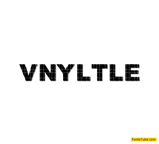 Vinyl Tile Font