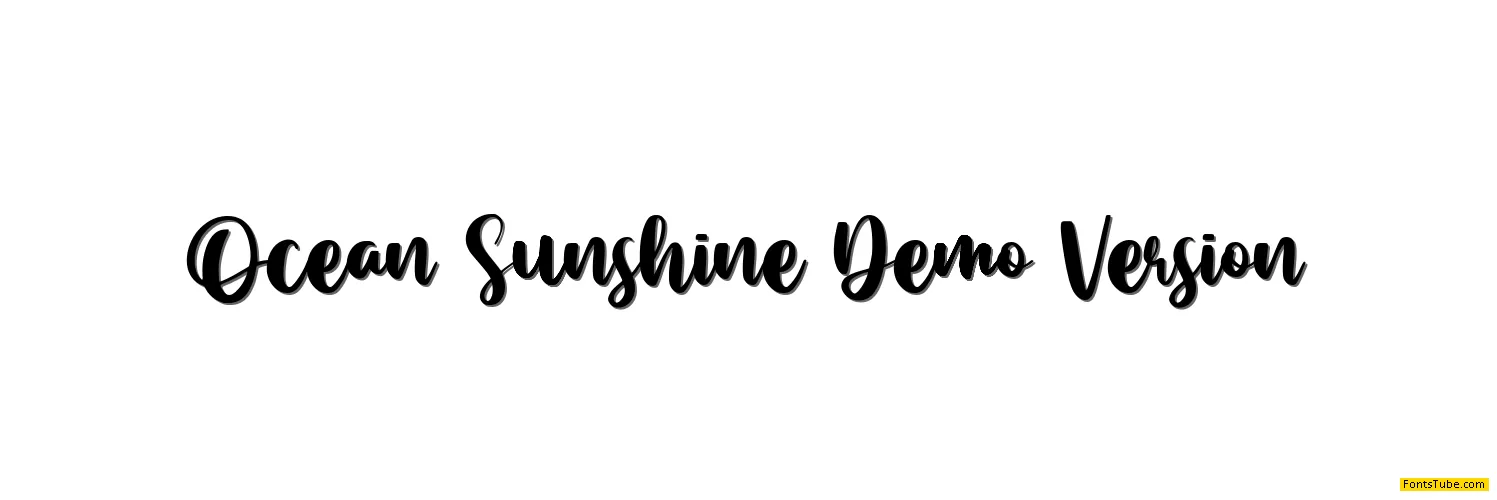 Ocean Sunshine Demo Version Font
