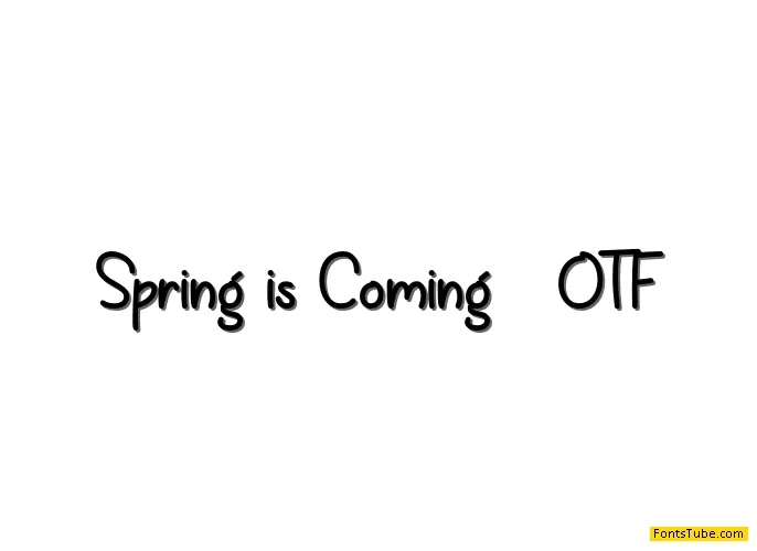 Spring is Coming Font