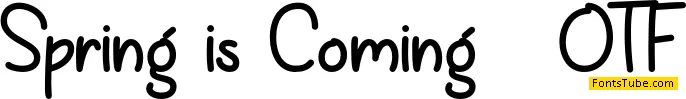 Spring is Coming Font