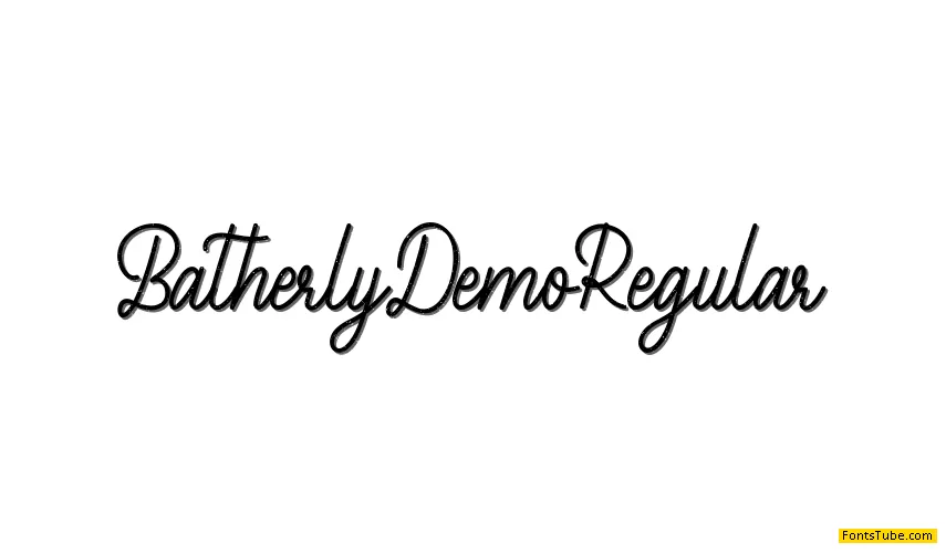 Batherly Demo Font