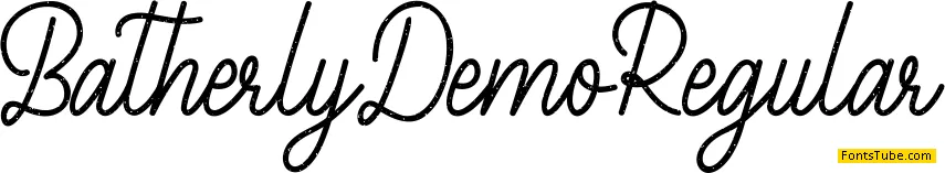 Batherly Demo Font