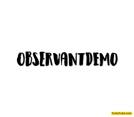 Observant DEMO Font