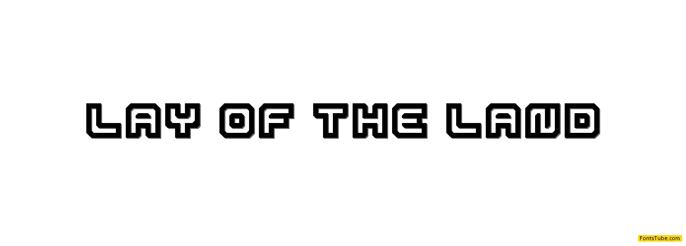 Lay Of The Land Font