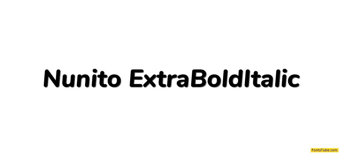 Nunito Font Family
