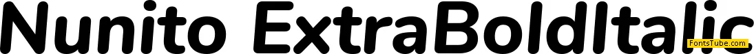 Nunito Font Family