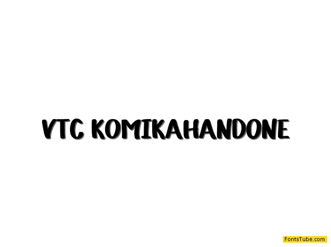 VTC Komika Hand One Font