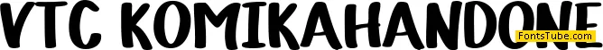VTC Komika Hand One Font