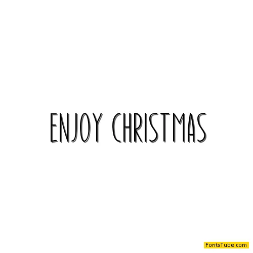 Enjoy Christmas Font