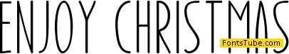 Enjoy Christmas Font