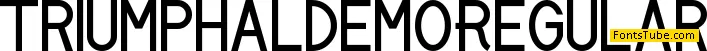 Triumphal Demo Font