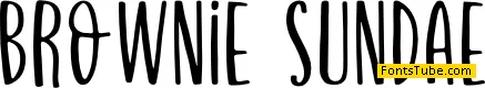 Brownie Sundae Font
