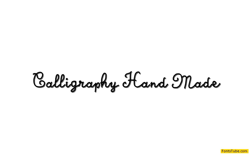Calligraphy Hand Made Font