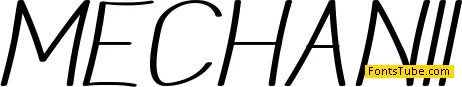 Mechanihan Font Family