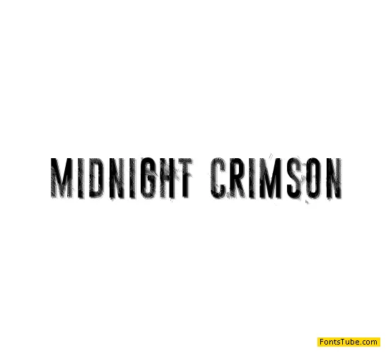 Midnight crimson Font