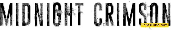 Midnight crimson Font