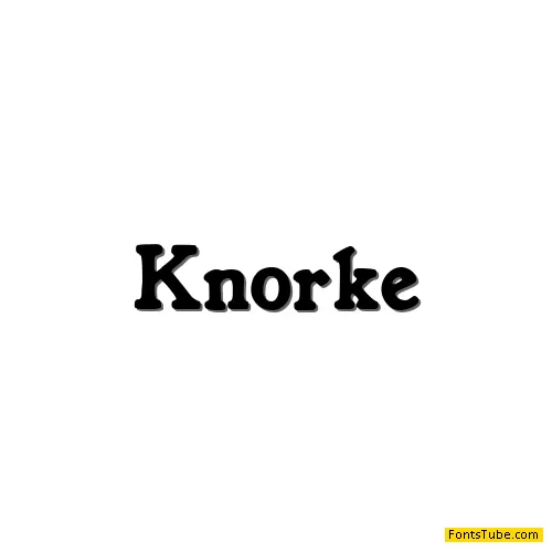 Knorke Font