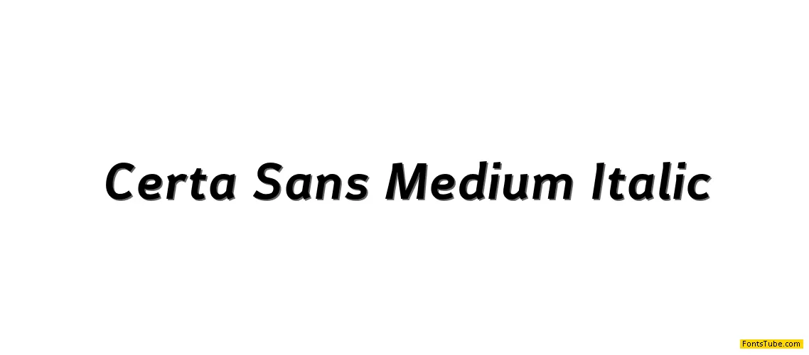 Certa Sans Font Family