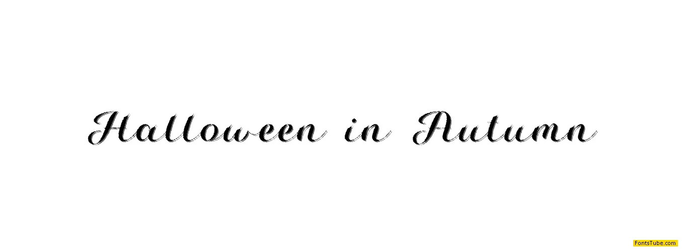 Halloween in Autumn Sans