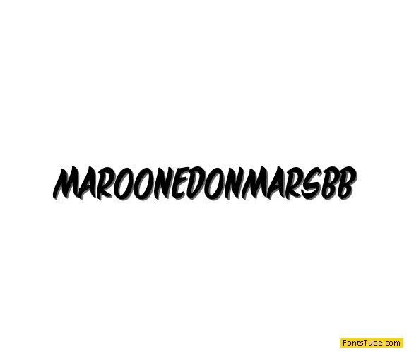 MaroonedOnMars BB Font