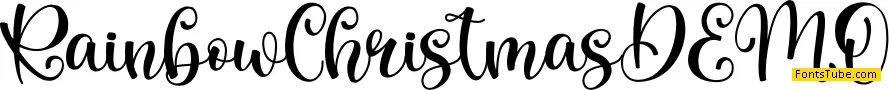 Rainbow Christmas - Personal Us Font
