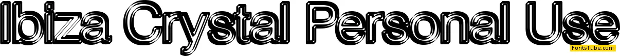 Ibiza Crystal Personal Use Font