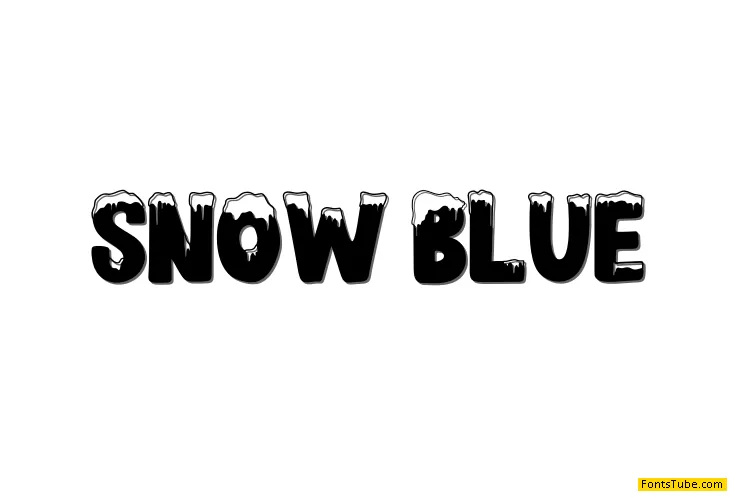 SNOW BLUE Font