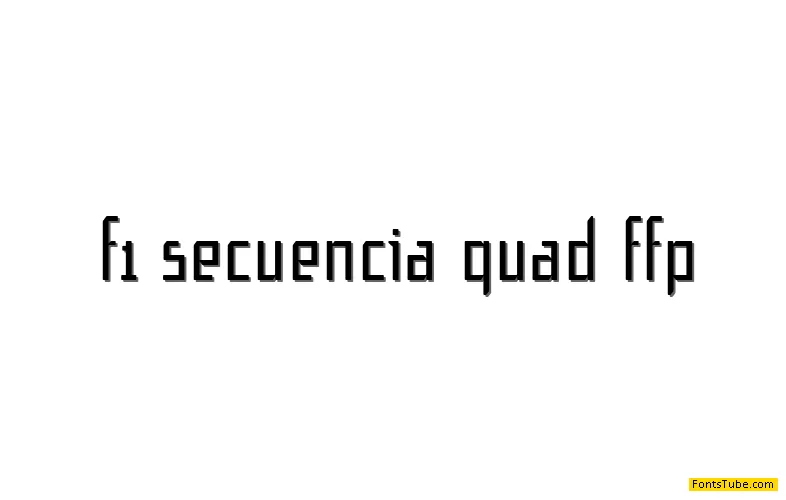 f1 Secuencia Quad ffp Font