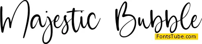 Majestic Bubble Font