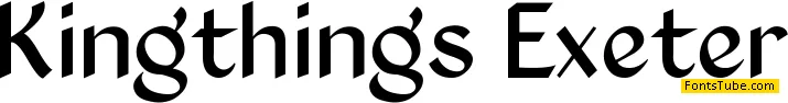 Kingthings Exeter Font