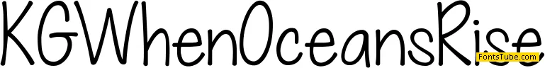 KG When Oceans Rise Font