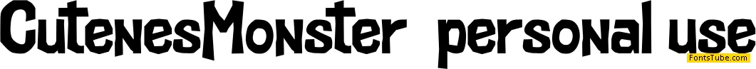 Cutenes Monster Font