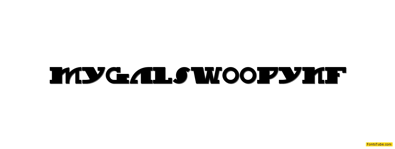 My Gal Swoopy NF Font