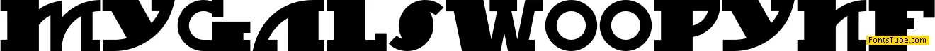 My Gal Swoopy NF Font