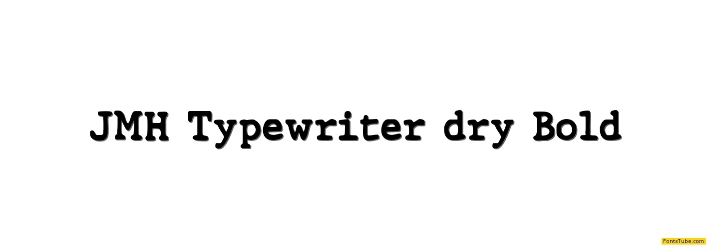 JMH Typewriter dry Font Family