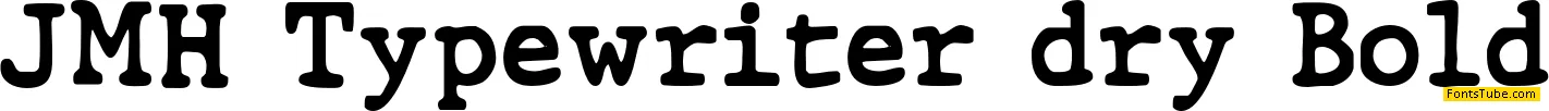 JMH Typewriter dry Font Family
