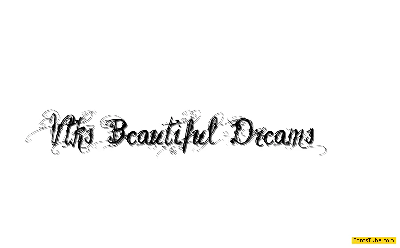 Vtks Beautiful Dreams Font